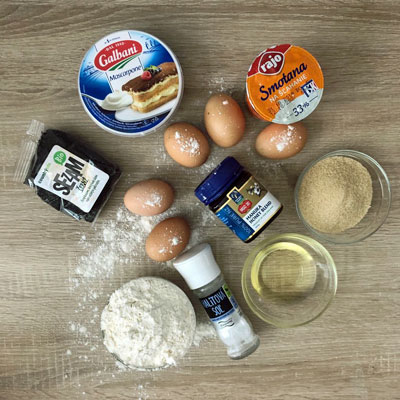 Ingrediencie na tortu s Manuka medom od cukrari.sk